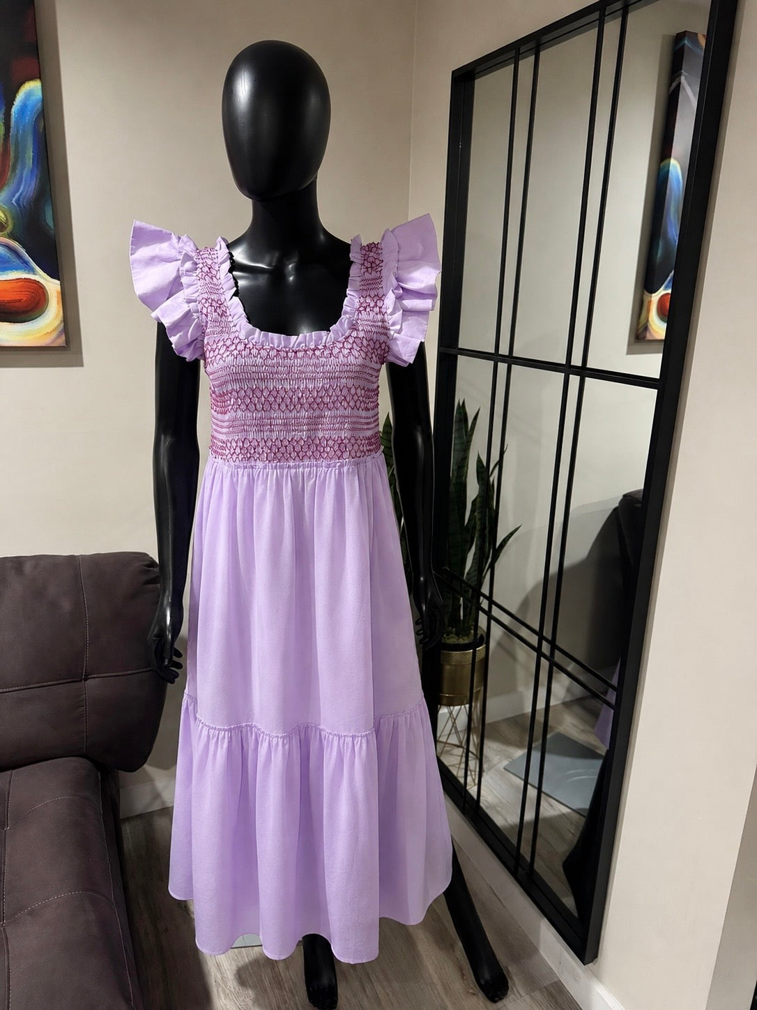 Tuckernuck Lilac Ruffle Dress