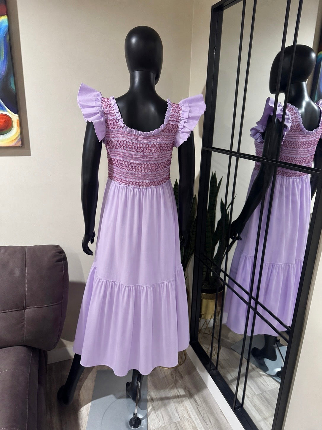 Tuckernuck Lilac Ruffle Dress